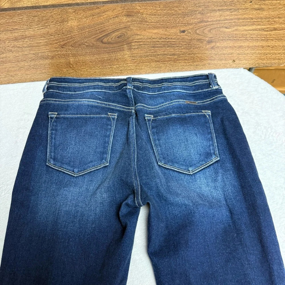 KanCan from Maurice’s size 31 Dark Blue Skinny Jeans distressed knees - Picture 8 of 10